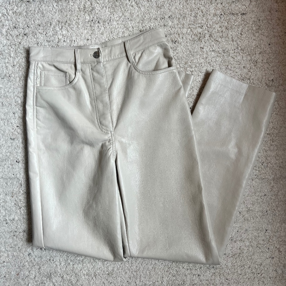 Aritzia Wilfred Melina Vegan Leather High Rise Pant